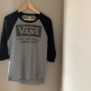 3/4 style sleeve Vans medium